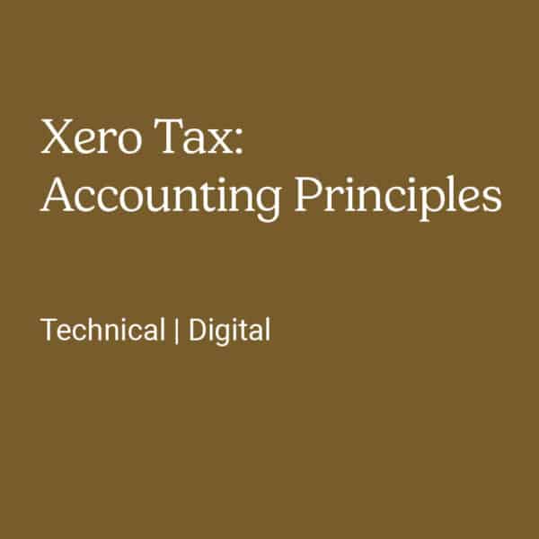 Xero Tax: Accounting Principles